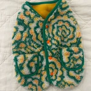 Brand new with tags Sundae School dog fleece in broccoli